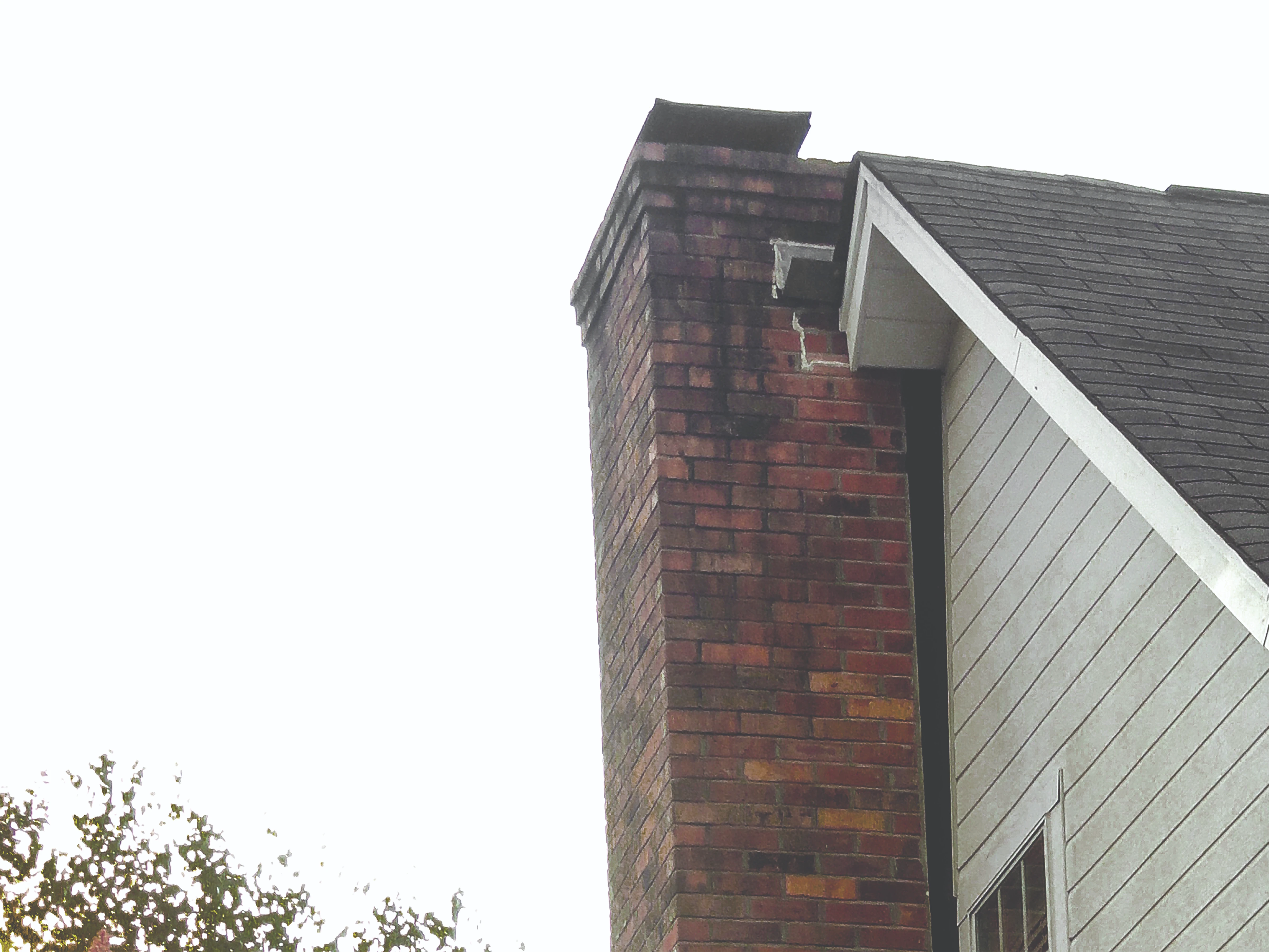 Separating or tilting chimney